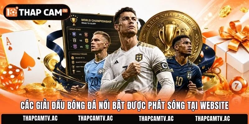 Các giải đấu bóng đá nổi bật được phát sóng tại website