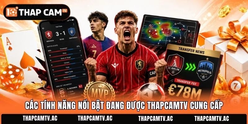 Các tính năng nổi bật đang được ThamcamTV cung cấp